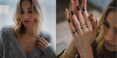 Jill Lansky from the August Diaries wearing fine jewelry from the Alchemy collection with True Curated Designs